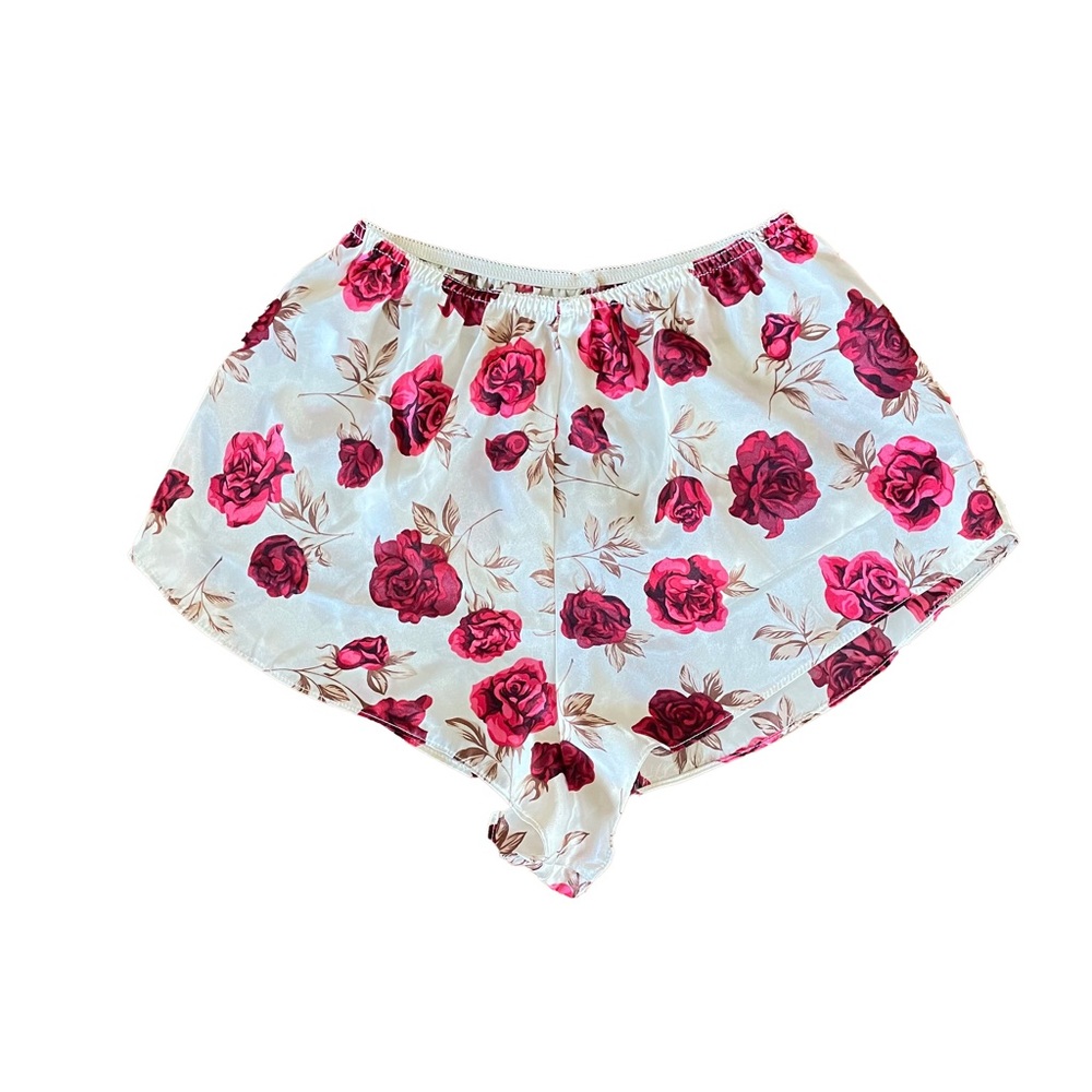Vintage Floral Lingerie Shorts